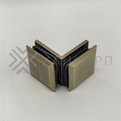 Коннектор Бета β FDK-24 стекло-стекло 90˚, нержавейка/бронза