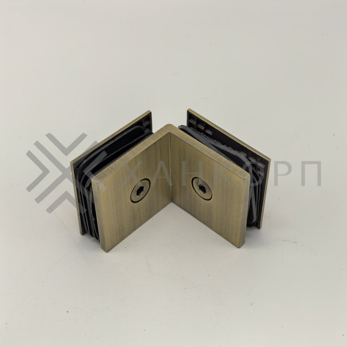 Коннектор Бета β FDK-24 стекло-стекло 90˚, нержавейка/бронза