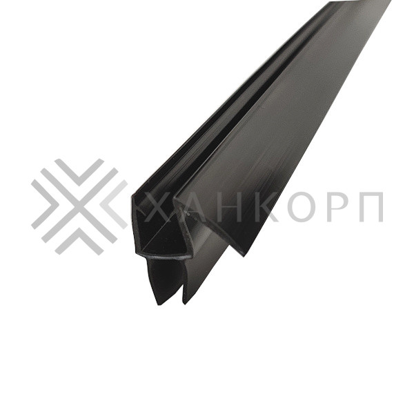 Уплотнитель ПРЕМИУМ нижний черный 2.2 м под стекло 10 мм FDPP-406.10 PVC/BL