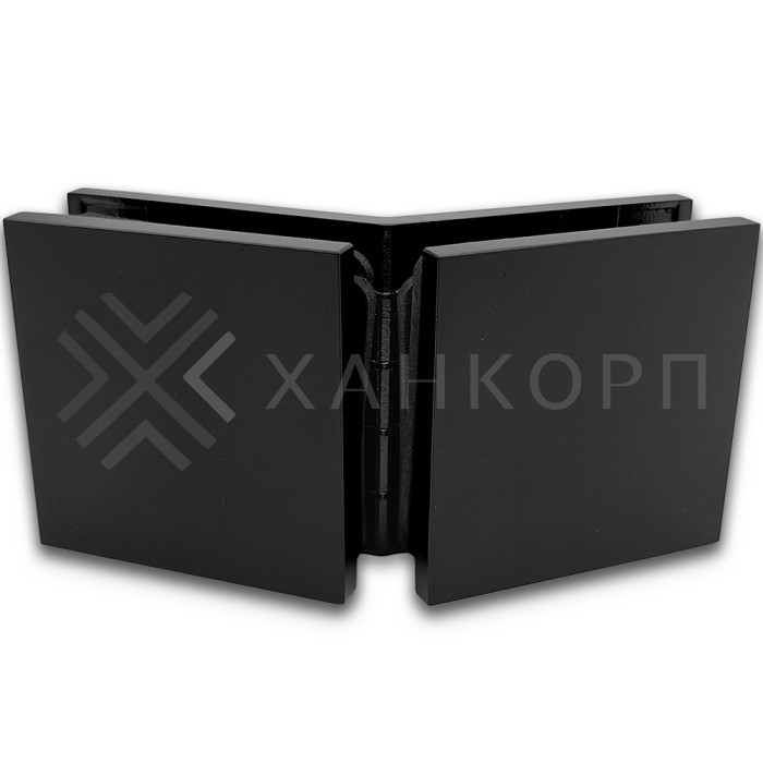 Коннектор Альфа α FDK-18 стекло-стекло 135˚, нержавейка/черный