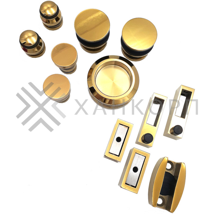 Раздвижная система Альфа FDS-1 , нержавейка/золотой