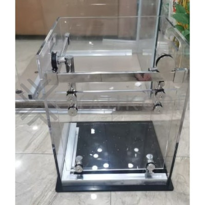 Комплект раздвижной системы Клио FDS-105 c двумя рельсами, для трубы 30х10, нержавейка/полированный