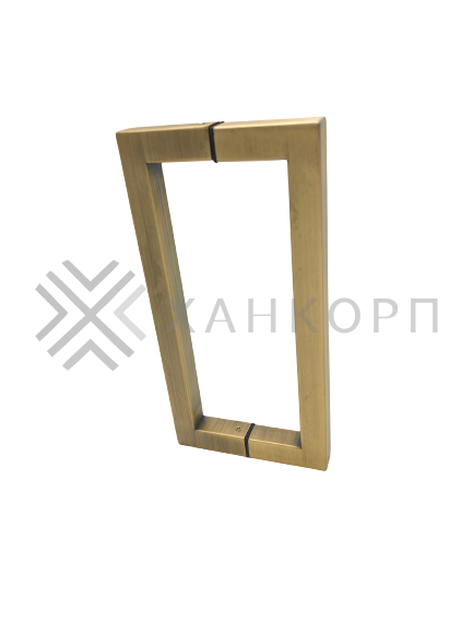 Ручка скоба FDR-71, 19х19х220х1.0 мм, нержавейка/бронза