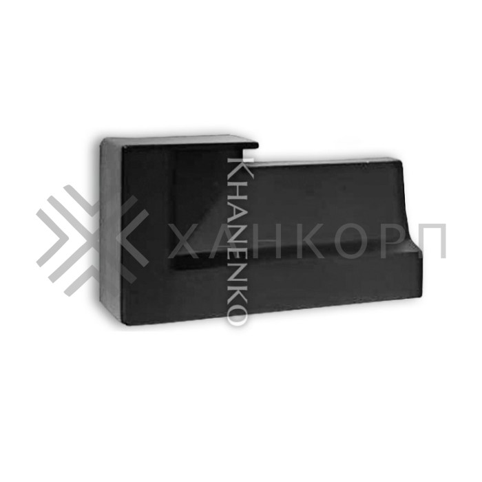 Заглушка FDPA-430L ЛЕВАЯ торцевая для порога FDPA-43.15, ПВХ/черный