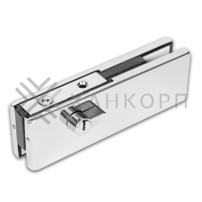 Замок FKZ-39 с круглым ригелем ключ/ключ, нержавейка/полированный