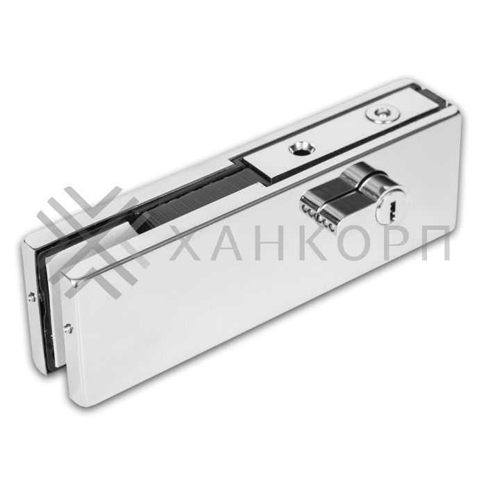 Замок FKZ-39 с круглым ригелем ключ/ключ, нержавейка/полированный