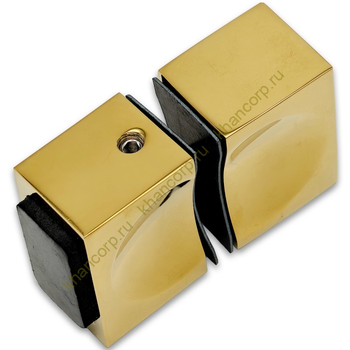 Ручка кноб FDR-66 с одним резиновым торцом, алюминий/золото