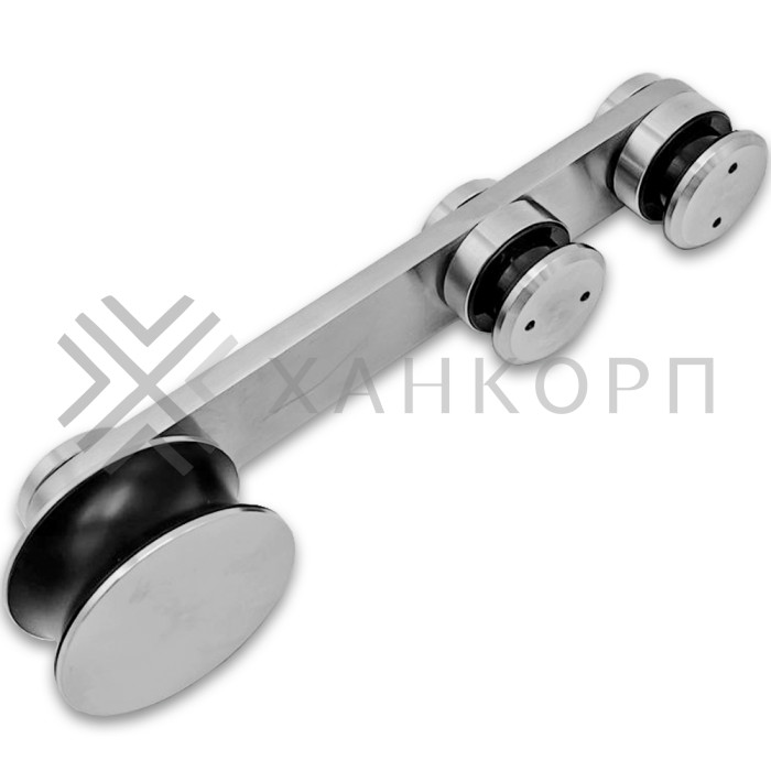 Каретка FDS-70 для раздвижной системы FDS-10, плоская без зенковки, нержавейка/матовый