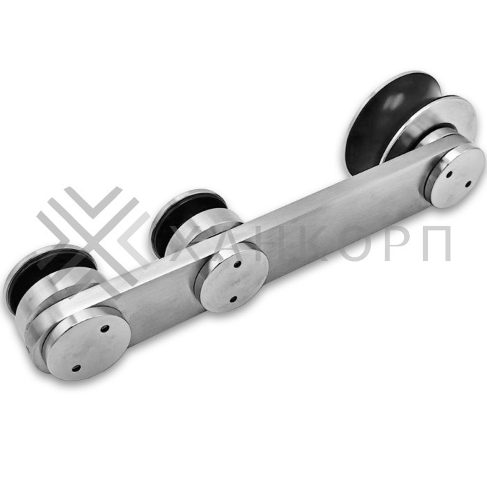 Каретка FDS-70 для раздвижной системы FDS-10, плоская без зенковки, нержавейка/матовый