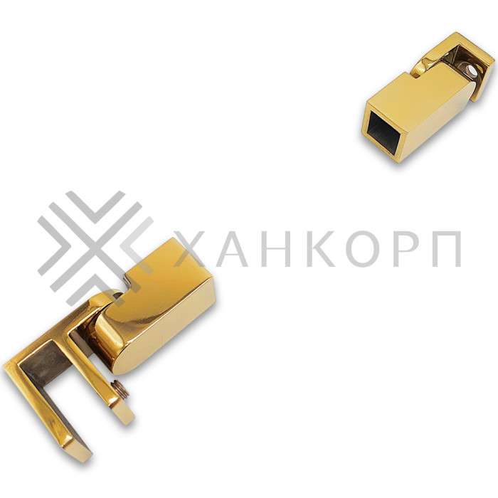 Комплект FDC-5051 для штанги 15х15 регулируемый, нержавейка/золото