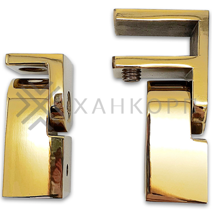 Комплект FDC-5051 для штанги 15х15 регулируемый, нержавейка/золото