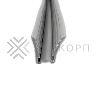 Уплотнитель серый FDPA-541.23 для профиля 30х17х2 мм под стекло 8 мм 2,3 метра, шт