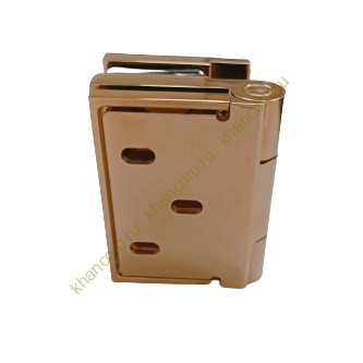 Петля Майя FDP-172 стена-стекло 90˚откр внутрь, латунь/розовое золото