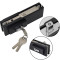 Замок FKZ-30 с овальным ригелем ключ/ключ, нержавейка/черный