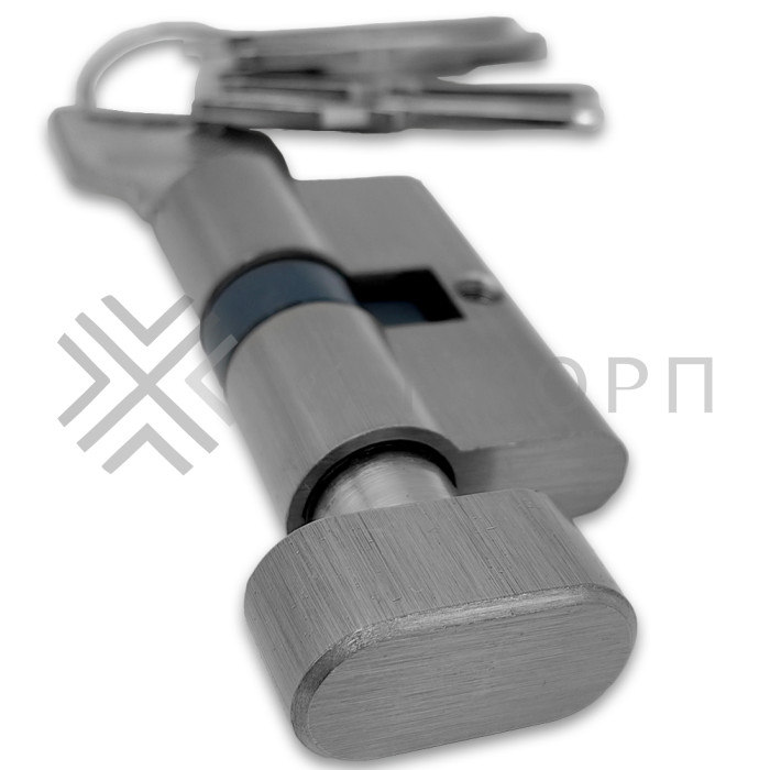 Личинка FMZA-37 для замка стеклянной двери FMZ-33, 36, ключ/вертушка, латунь/матовый