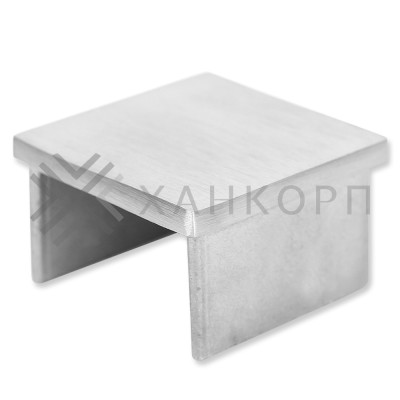 FOP-101 SUS201/SSS: Заглушка для поручня на стекло 40х40, нержавейка/матовый