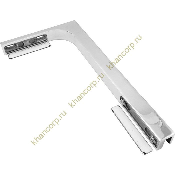 Угловой стабилизатор Диор FDK-1R стена-стекло 90° правый, нержавейка/полированный