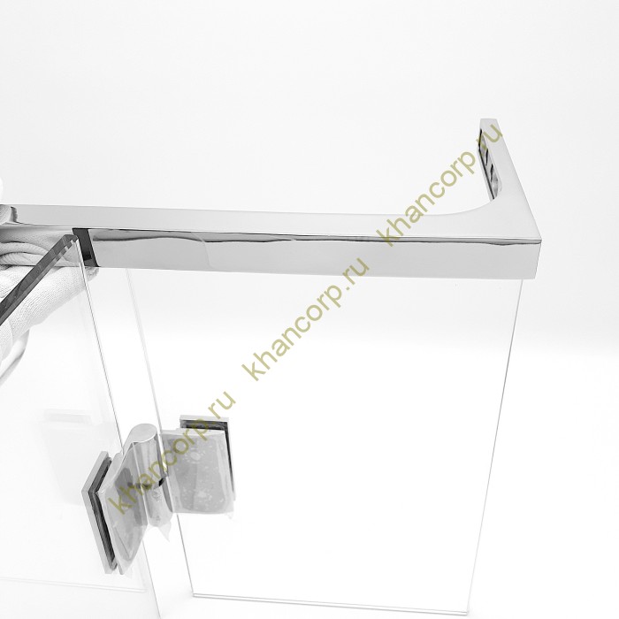 Угловой стабилизатор Диор FDK-1R стена-стекло 90° правый, нержавейка/полированный