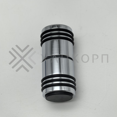 Ручка кноб Йота FDR-141 с одним резиновым торцом, алюминий/хром