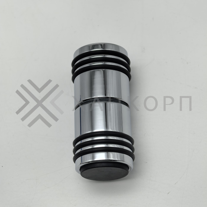 Ручка кноб Йота FDR-141 с одним резиновым торцом, алюминий/хром