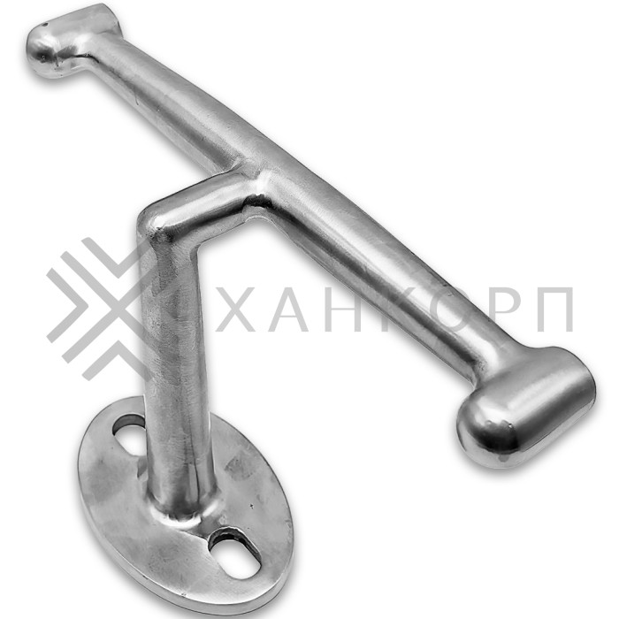 Двойное крепление рутеля FN-111 к стене M14, нержавейка/матовый