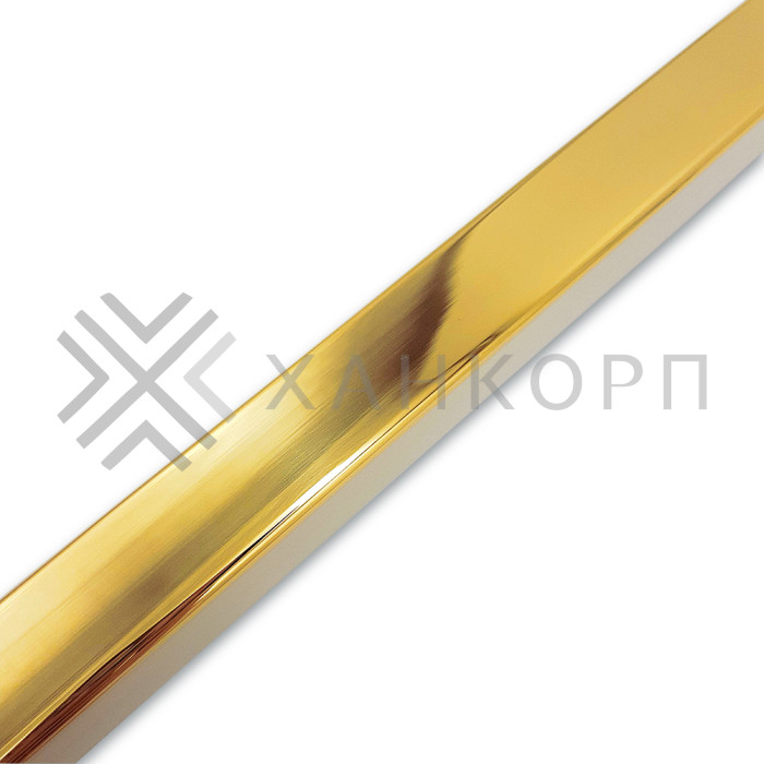 Труба FDT-552, 15х15х1.5 мм 2 м, нержавейка/золото