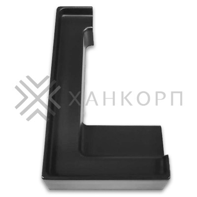 Заглушка FDPA-431L ЛЕВАЯ угловая для порога FDPA-43.15, ПВХ/черный