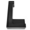 Заглушка FDPA-431L ЛЕВАЯ угловая для порога FDPA-43.15, ПВХ/черный