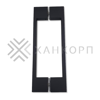 Ручка скоба FDR-90, 10х15х220х1.0 мм, нержавейка/черный