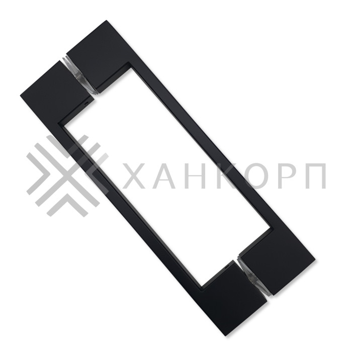 Ручка скоба FDR-90, 10х15х220х1.0 мм, нержавейка/черный