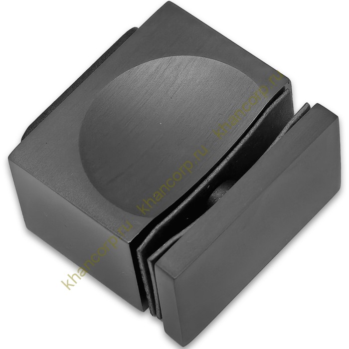 Ручка кноб FDR-67 с резиновым торцом (односторонняя), алюминий/оружейная сталь