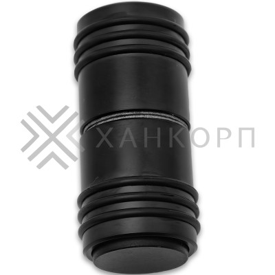 Ручка кноб Йота FDR-141 с одним резиновым торцом, алюминий/черный