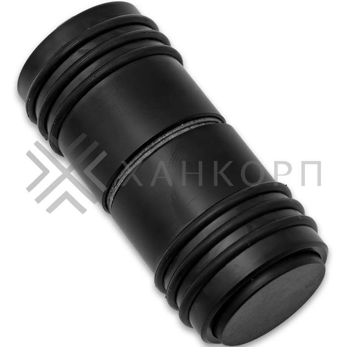 Ручка кноб Йота FDR-141 с одним резиновым торцом, алюминий/черный