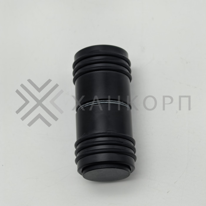 Ручка кноб Йота FDR-141 с одним резиновым торцом, алюминий/черный