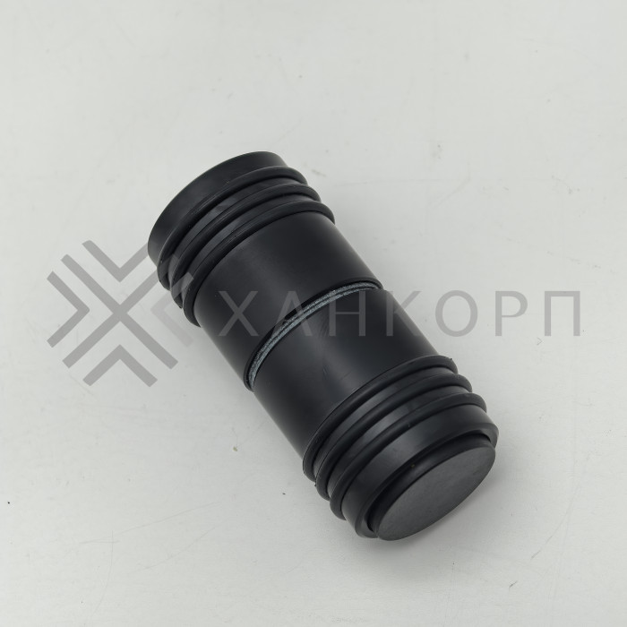 Ручка кноб Йота FDR-141 с одним резиновым торцом, алюминий/черный