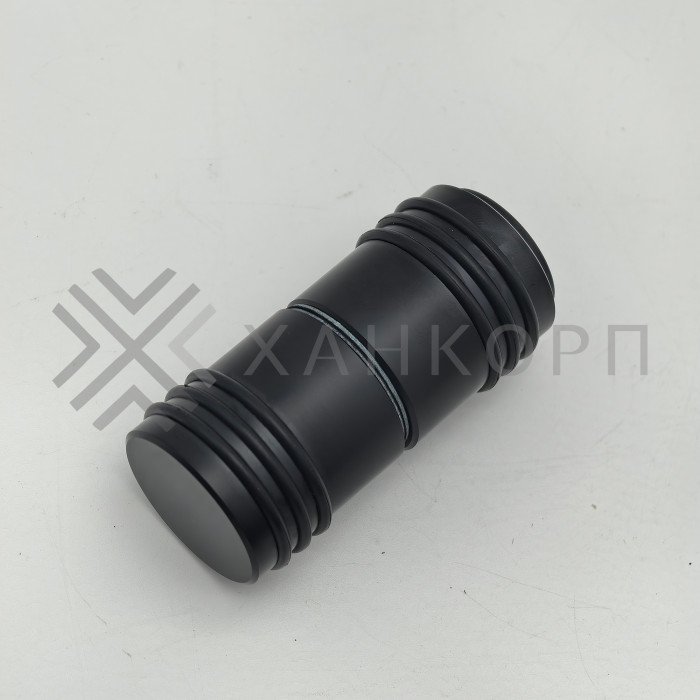 Ручка кноб Йота FDR-141 с одним резиновым торцом, алюминий/черный