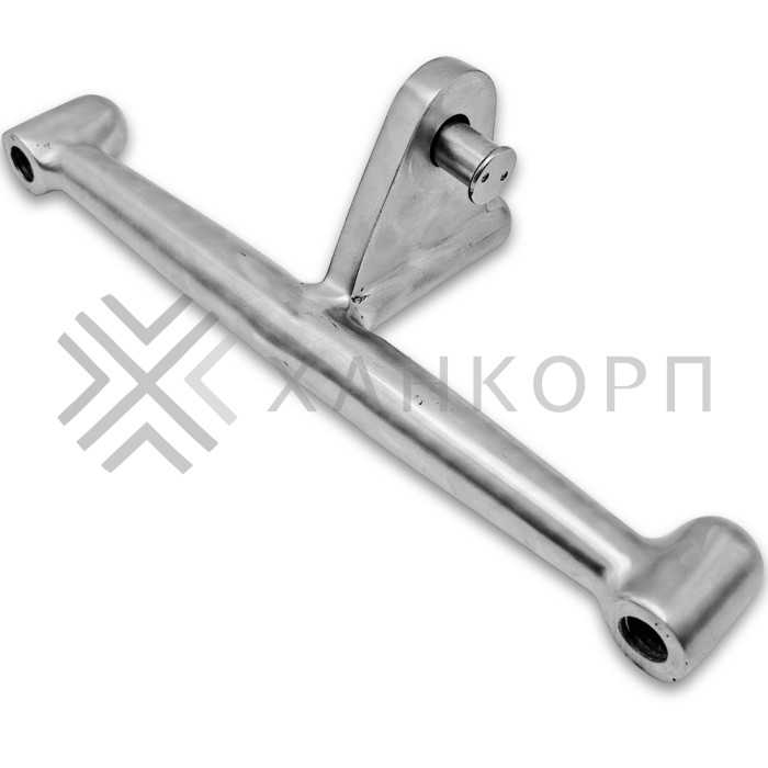 Двойное крепление рутеля FN-112 к ванте M14, нержавейка/матовый