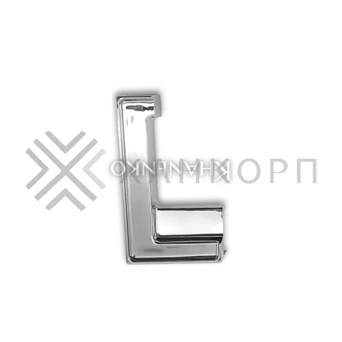 Заглушка FDPA-431L ЛЕВАЯ угловая для порога FDPA-43.15, ПВХ/хром