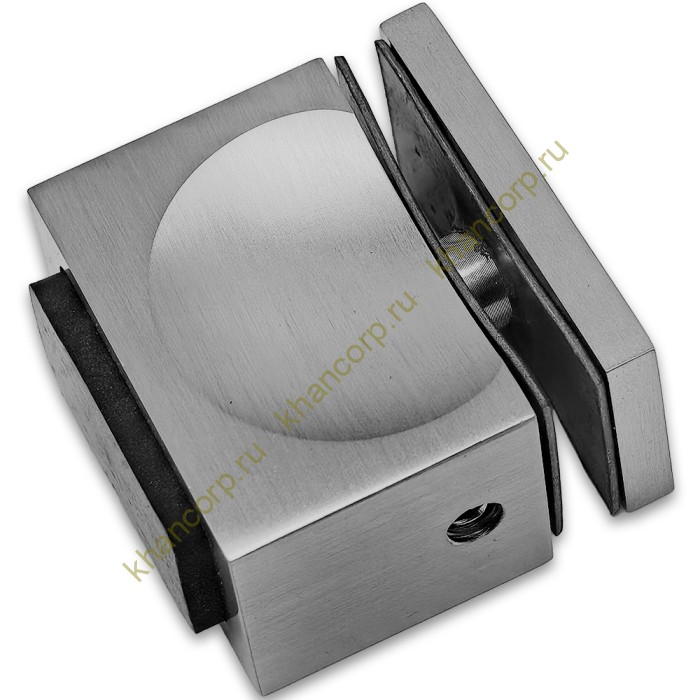 Ручка кноб FDR-67 с резиновым торцом (односторонняя), алюминий/матовый