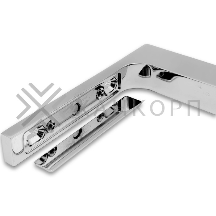 Угловой стабилизатор Диор FDK-5R стена-стекло 90˚ правый, нержавейка/полированный