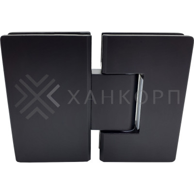 Петля Альфа α FDP-12 стекло-стекло 180˚, нержавейка/черный