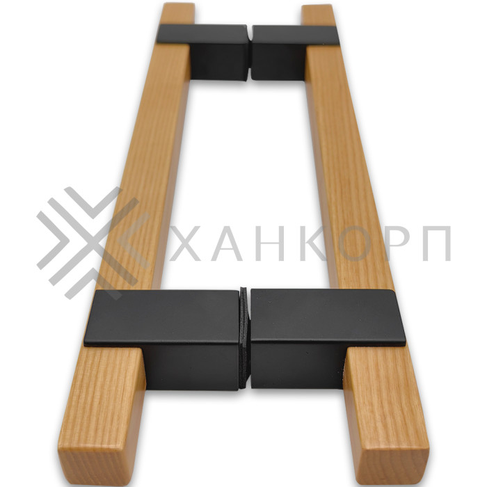 Ручка для сауны FDR-170, 20х220х320 мм, нержавейка/дерево/черный