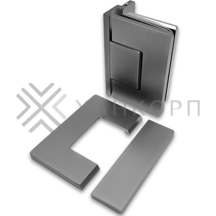 Петля Афина FDP-130 стена-стекло с боковым креплением, латунь/оружейная сталь