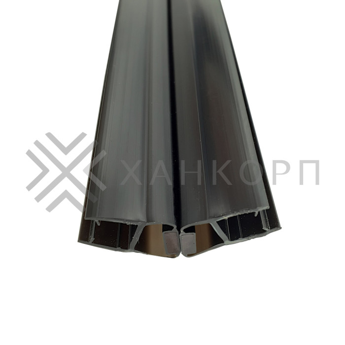 Уплотнитель магнитный ПРЕМИУМ 135°, 180° черный 3 м под стекло 10 мм FDPP-521.10 PVC/BL