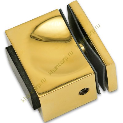 Ручка кноб FDR-67 с резиновым торцом (односторонняя), алюминий/золото