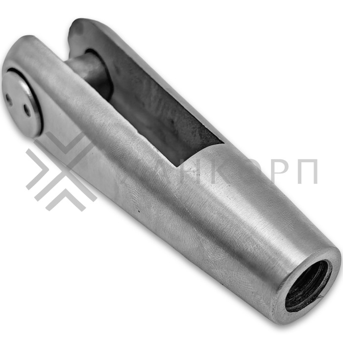 Наконечник FN-120 для ванта (тяги) левый М14, нержавейка/матовый