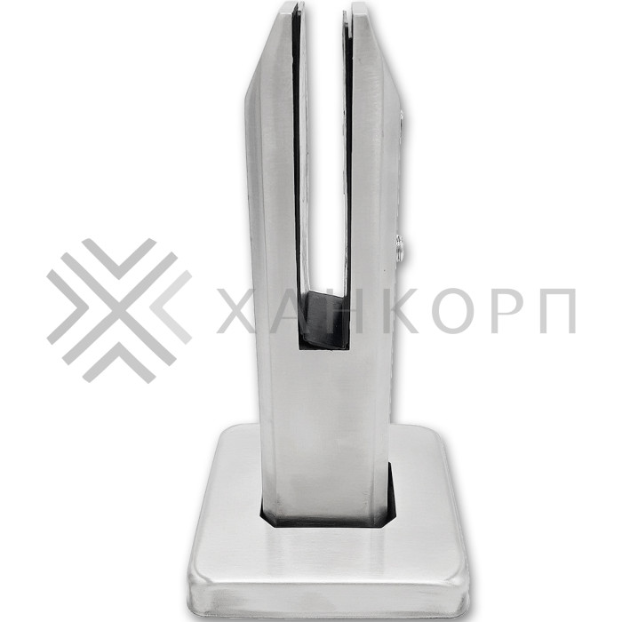 Стойка FOS-02 для стекла напольная 95х160 мм без сверления, нержавейка/матовый