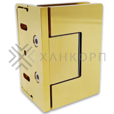 Петля Афина FDP-130 стена-стекло с боковым креплением, латунь/брашированное золото