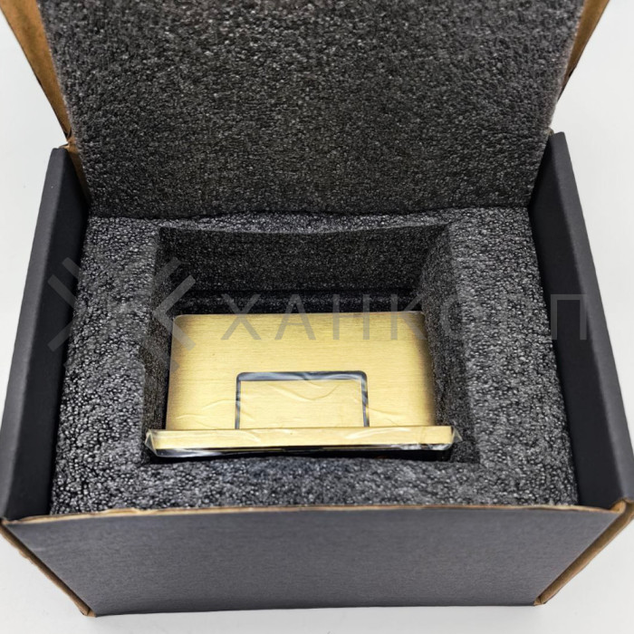 Петля Афина FDP-130 стена-стекло с боковым креплением, латунь/брашированное золото