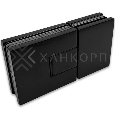 Петля Сирена FDP-212 стекло-стекло 180˚, латунь/черный